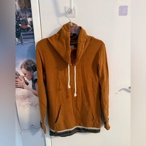 AMPERSAND AVE Rust Brown Pullover Hoodie